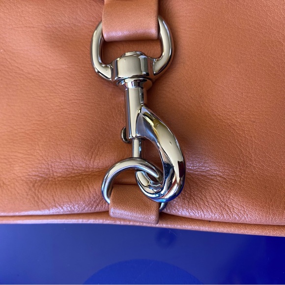 Rebecca minkoff warm tan leather wristlet. - Picture 2 of 6